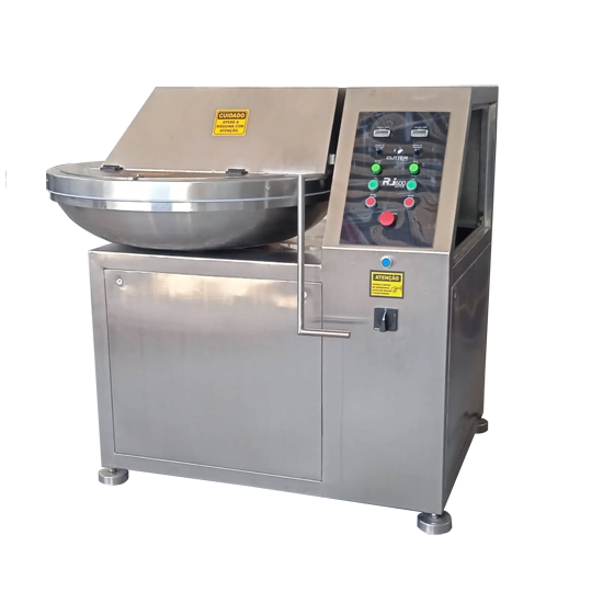 O Cutter R.i600 é uma máquina construída em aço inox AISI 304; 
Bacia confeccionada em aço inox;